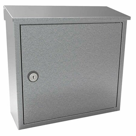 BOOK PUBLISHING CO Allux 400 Top-loading Locking Wall Mounted Mailbox, Galvanized Steel GR2642715